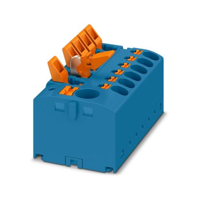 Phoenix Contact - Durchgangs-Reihenklemme Funktionsverteilerblock PTFIX 6/6X2,5-MTL BU − 8 Stück