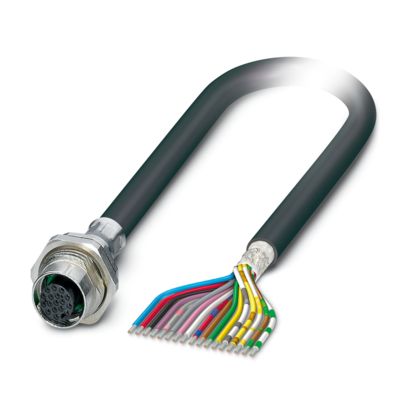 Phoenix Contact - Rundsteckverbinder, feldkonfektionierbar (Industriesteckverbinder) Gerätesteckverbinder SACCBP-FS-17#1239770 Hinterwand
