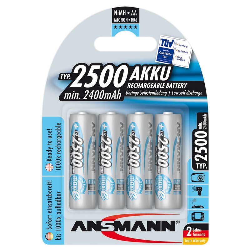 Hückmann - Akku 1,2V Mignon AA 131242(VE 4) 2400mAh Bli4 Ansmann