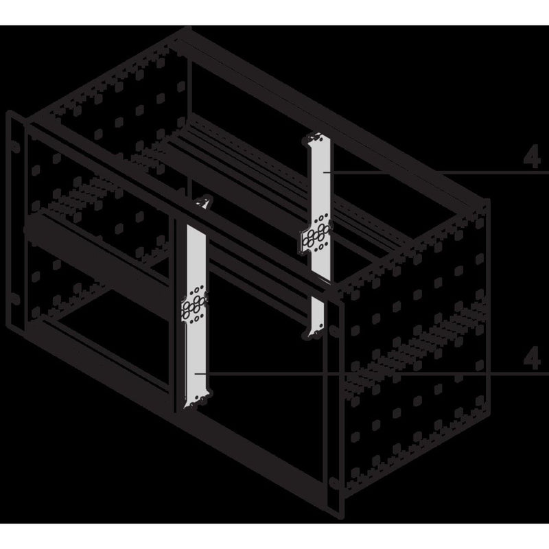 Schroff - Komponente für den Ausbau (Schaltschrank) Strebe 64560010 6HE − 10 Stück