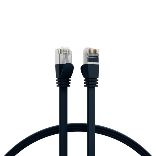 EFB-Elektronik - Patchkabel Kupfer Flachkabel U/FTP Cat.6A K5545SW.3 RJ45 schwarz 3,0m