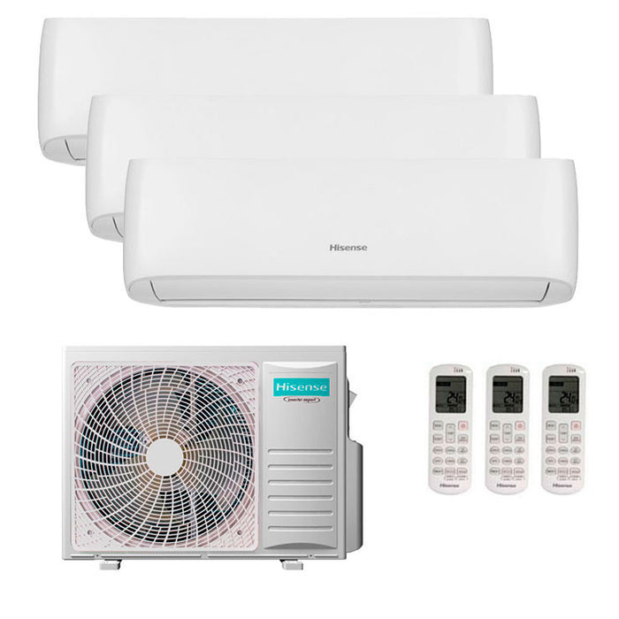 Hisense Easy Smart Multi-Split Klimaanlage – 3 x Wandgerät + 1 Außengerät inkl. WiFi
