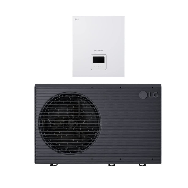LG THERMA V Black Split Luft-Wasser-Wärmepumpe - Umweltfreundliches R290