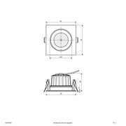 EVN Lichttechnik - Downlight/Strahler/Flutlicht LED-Deckenleuchte DQ54100925 schwenkbar