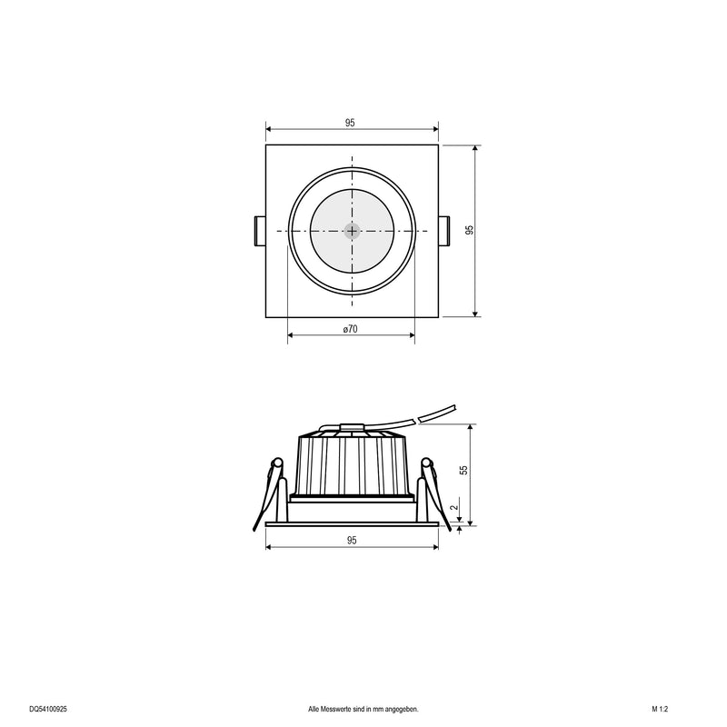 EVN Lichttechnik - Downlight/Strahler/Flutlicht LED-Deckenleuchte DQ54100925 schwenkbar