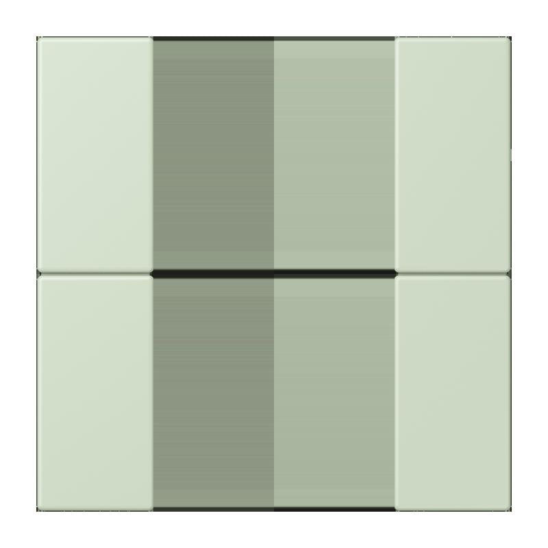 Jung - Abdeckung/Bedienelement für Installationsschalterprogramme Tastensatz 2fach LC 502 TSA 218 vert anglais pale