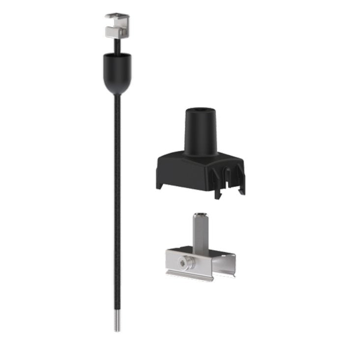 LTS Licht&Leuchten - Mechanisches Zubehör/Ersatzteile für Leuchten Pendelrohrabhängung ST-AP/19/S-9000-P3sw schwarz