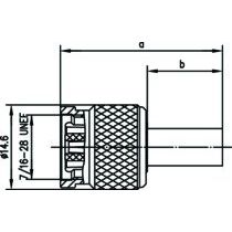 Telegärtner - Koax-Steckverbinder R-TNC-Buchse Revers. 100023750 cr/crG30 (1.5/3.8) − 5 Stück