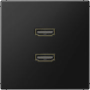 Jung - Multifunktions-Anschlussdose Multimedia-Anschlusssystem MA LS 1133 SWM graphitschwarz matt