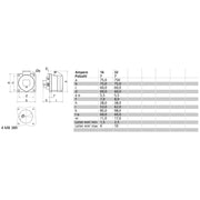 Bals Elektrotech - CEE-Anbausteckdose (IEC 60309) Anbausteckdose gerade 32A 13328 7p 230V 9h IP44