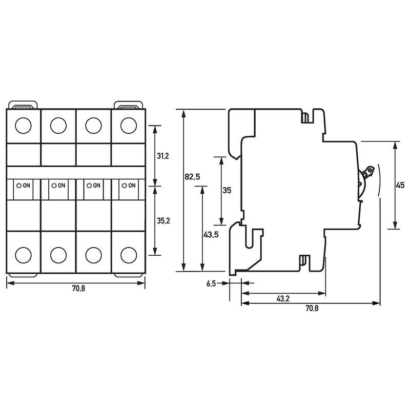 Doepke - Leitungsschutzschalter DLS 6I C20-3+N 10KA