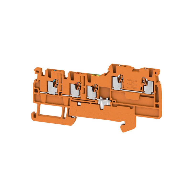 Weidmüller - Initiator/Aktor-Reihenklemme Klemme AIO22 1.5 SI-PE OR PUSH IN, 1.5 mm² − 100 Stück