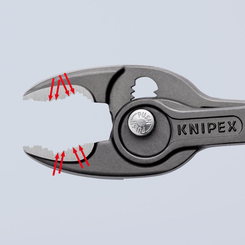 Knipex - Wasserpumpenzange Frontgreifzange 82 01 200 SB schwarz atramentiert