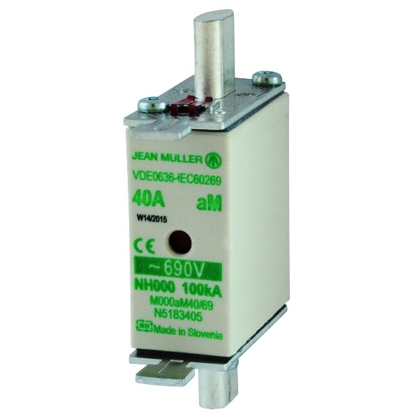Müller - Zubehör/Ersatzteile für NH-Sicherung NH-SE Kombimelder M000aM40/69 690V 40A − 3 Stück