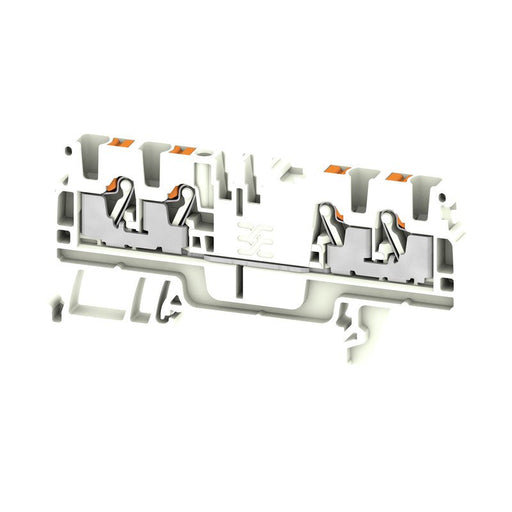 Weidmüller - Durchgangs-Reihenklemme Klemme A4C 2.5 WT PUSH IN, 2.5 mm² − 100 Stück