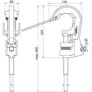 DEHN - Anschlusselement für EuK-Vorrichtung Phasenschraubklemme PSK 10 65 SQ EH D10-65mm Sp-Q-Stift