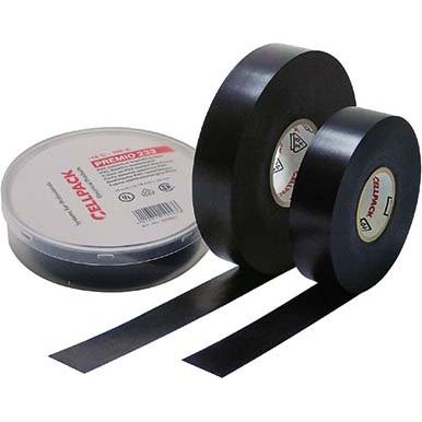 Cellpack - Klebeband PVC-Band UV-best. 233 0.18-19-20 sw D:0.18mmB:19mmL:20m − 10 Stück