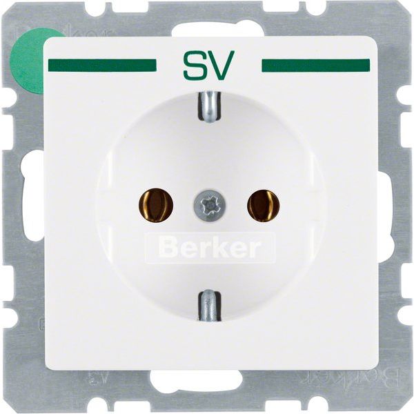 Berker - Steckdose SCHUKO-Steckdose 47436039 m.Aufdruck pws