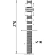 OBO Bettermann - Gewindestange isFang 3B-G1 f.1 Betonstein − 3 Stück