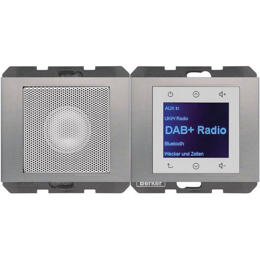 Berker - Elektronik-Gerät für Installationsschalterprogramme Radio mit Lautspr. DAB+, B 30807004 t.,K.x edelst