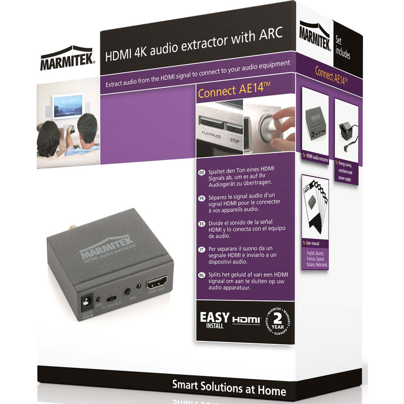 MARMITEK - Audio/Video-Funksystem HDMI 4K Audio-Extraktor MARMITEK ConnectAE14