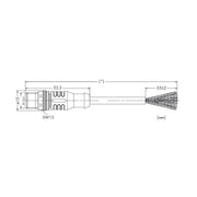 WAGO - Patchkabel Kupfer Industrie sercos Leitung M12D-Steck. 756-1601/060-200 axial,4-polig,rot − 1 Stück