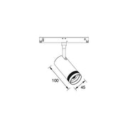 Brumberg Leuchten - Downlight/Strahler/Flutlicht LED 48V Schienenstrahler 43130083 dimmbar