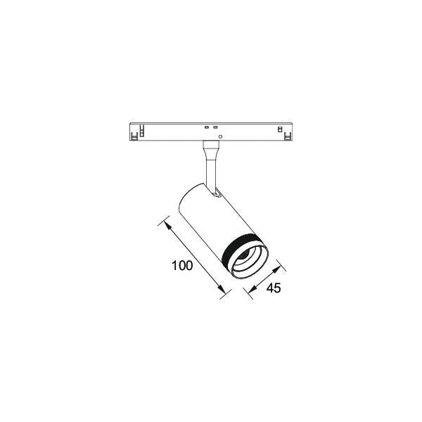 Brumberg Leuchten - Downlight/Strahler/Flutlicht LED 48V Schienenstrahler 43130083 dimmbar