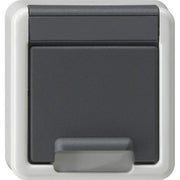 Gira - Zubehör/Ersatzteile für Installationsschalterprogramme Abd. SCHUKO-Steckd. KD + 494230 SH WG AP Grau
