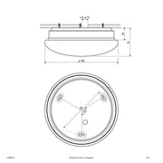 EVN Lichttechnik - Decken-/Wandleuchte LED-Anbauleuchte L180080125
