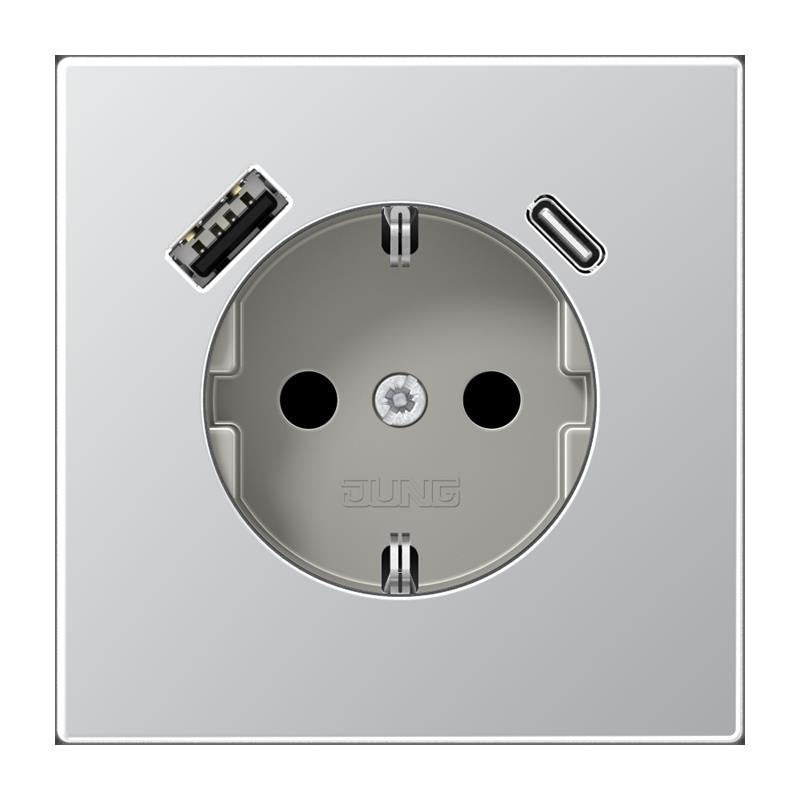 Jung - Steckdose SCHUKO Steckdose 16 A 250V AL 1520-15 CA m. Berührungsschutz
