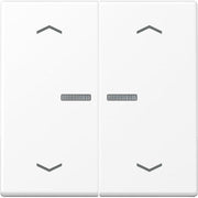 Jung - Abdeckung/Bedienelement für Installationsschalterprogramme Wippe mit Lichtleiter A 102 KO5P BF WWM schneeweiß matt