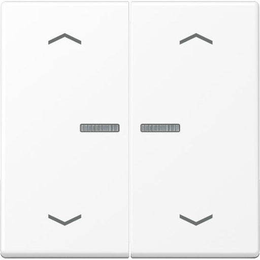 Jung - Abdeckung/Bedienelement für Installationsschalterprogramme Wippe mit Lichtleiter A 102 KO5P BF WWM schneeweiß matt