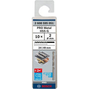 Bosch - Bohrer PRO Metal HSS-G 2608595051 Spiralbohrer 2 x 24