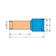WAGO - Aderendhülse 216-267 für 4 mm² − 1000 Stück