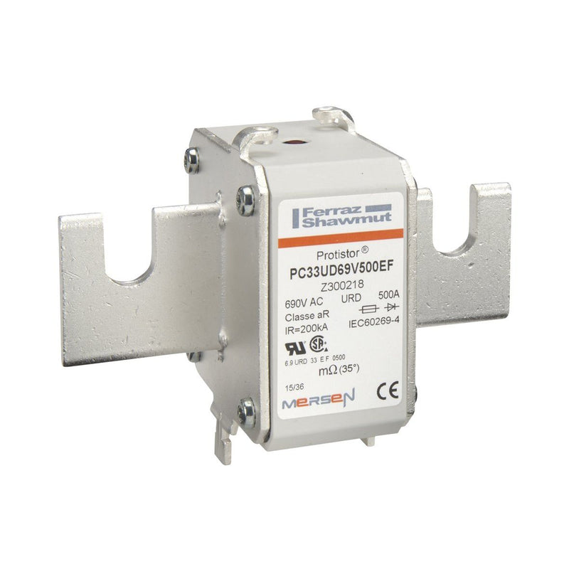 Mersen - HRC-Sicherung Sicherungseinsatz aR PC33UD69V500EF Gr.33 AC690V 500A − 3 Stück