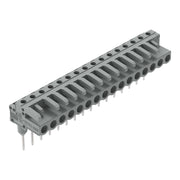 WAGO - Ein- und mehrpolige Klemmenleiste Federleiste f. Reihenklem. 232-246/005-000 0,6x1,abgewinkelt,gr − 25 Stück