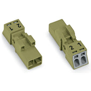 WAGO - Steckverbinder für steckbare Gebäudeinstallation Stecker 2-polig 890-272 2-polig,hellgrün − 50 Stück