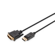 DIGITUS - Konfektioniertes A/V-Kabel DisplayPort Adapterkabel AK-340306-020-S 2m, sw