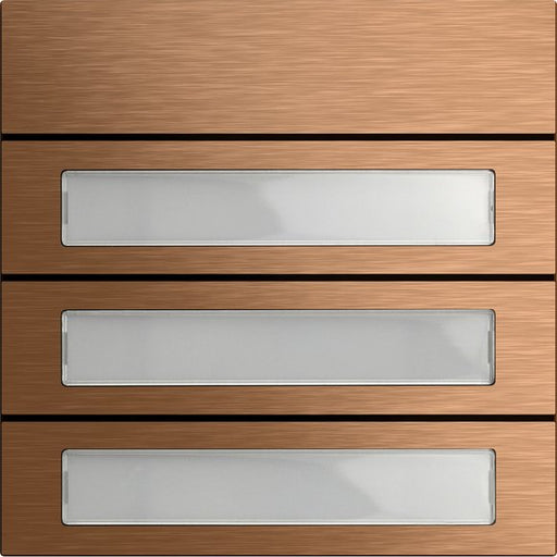 Gira - Funktionsmodul für Türkommunikation Ruftastenmodul 3f 5533921 Bronze