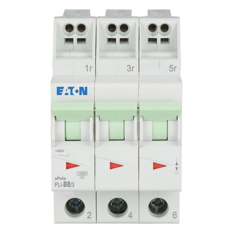 Eaton - Leitungsschutzschalter PLI-B8/3 B 8A, 3p Steckkl