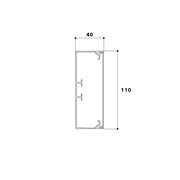 GGK - Leitungsführungskanal LFG-Kanal 40x110 gr 1460 − 2 Meter