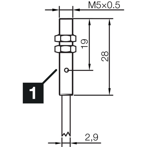 Di-soric - Induktiver Näherungsschalter Induktiver Näherungssensor INSM-M05-B01PS-2C 1mm, bündig