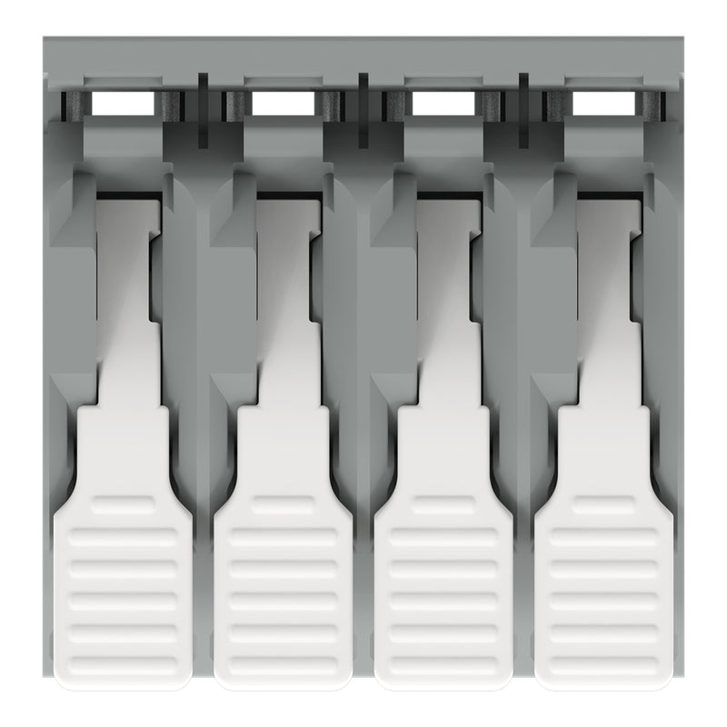 WAGO - Leiterplattenklemme Hebel 2706-154 6mm²,grau − 40 Stück