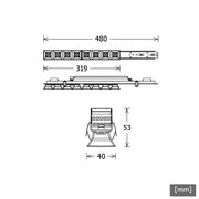 LTS Licht&Leuchten - Lichtleiste LED-Lichteinsatz LK-CH 045.081#665611 840, DALI, sw