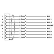 Phoenix Contact - Energiekabel < 1 kV, für ortsveränderlichen Einsatz Kabelstecker K-7E - OE/5,#1620337 kunststoffumspritzt − 2 Stück