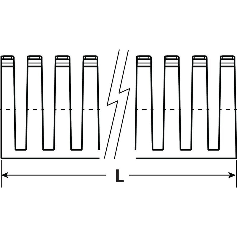 HellermannTyton - Verdrahtungskanal Kabelbündelhalter Heladuct Flex 10 schraubbar − 100 Stück