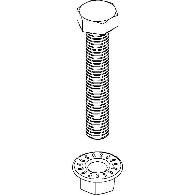 Niedax - Maschinenschraube/Bolzen Sechskantschraube SKM 8X16 E3