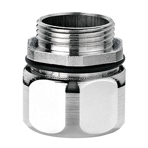 Flexa - Metall-Schutzschlauch-Verschraubung Metallverschraubung gerade USD-P, AD27-PG21 AD 27, PG 21 − 10 Stück