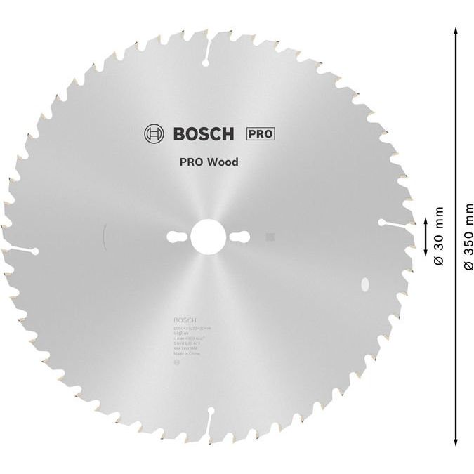 Bosch - Kreissägeblatt PRO Wood Kreissägeblatt, 2608640674 350 x 3,5 x 30 mm